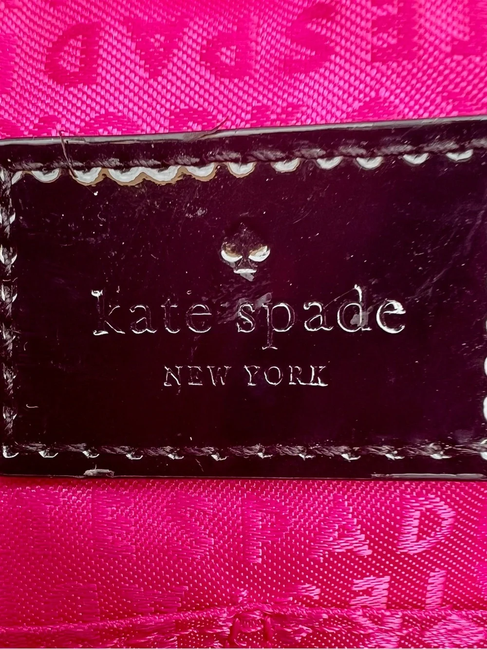 Kate Spade Black and Cream Striped Tote Bag